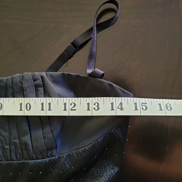 BCBG Max Azria beaded taffeta black party dress - Picture 9 of 15